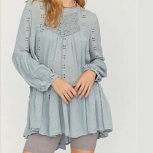 Free People Kiss Kiss 100% Cotton Tunic Dress-Boho-Festival-S-Read